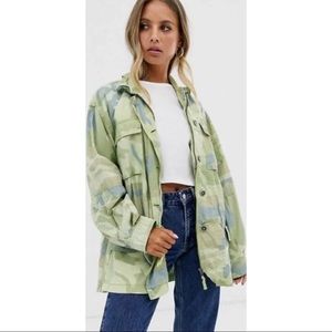 FREE PEOPLE Lead the Way Camo Utility Jacket Small